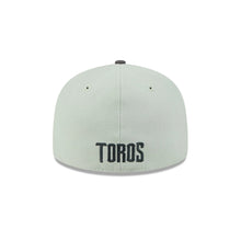 Load image into Gallery viewer, 59Fifty LMB x NEWERAMX Toros De Tijuana White/Mint/Charcoal - Gray UV
