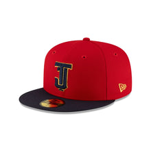 Load image into Gallery viewer, 59Fifty LMB Toros de Tijuana Game Cap Home ALT 2T Scarlet/Navy - Black UV
