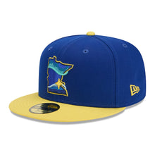 Load image into Gallery viewer, 59Fifty Minnesota Twins Blue/Yellow City Connect Fitted Hat  - Navy UV
