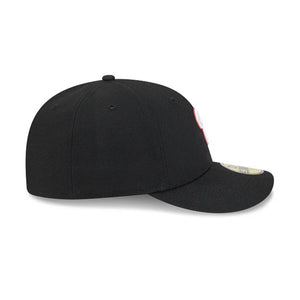 59Fifty Washington Nationals New Era Black Tonal Floral Pre Curved Fitted Hat - Green UV