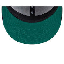 Load image into Gallery viewer, 59Fifty Washington Nationals New Era Black Tonal Floral Pre Curved Fitted Hat - Green UV
