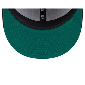 59Fifty Washington Nationals New Era Black Tonal Floral Pre Curved Fitted Hat - Green UV