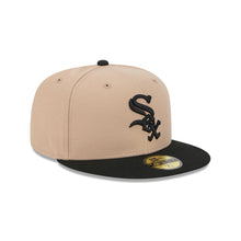 Load image into Gallery viewer, 59Fifty Chicago White Sox 2T Camel/Black Fitted Hat - Gray UV
