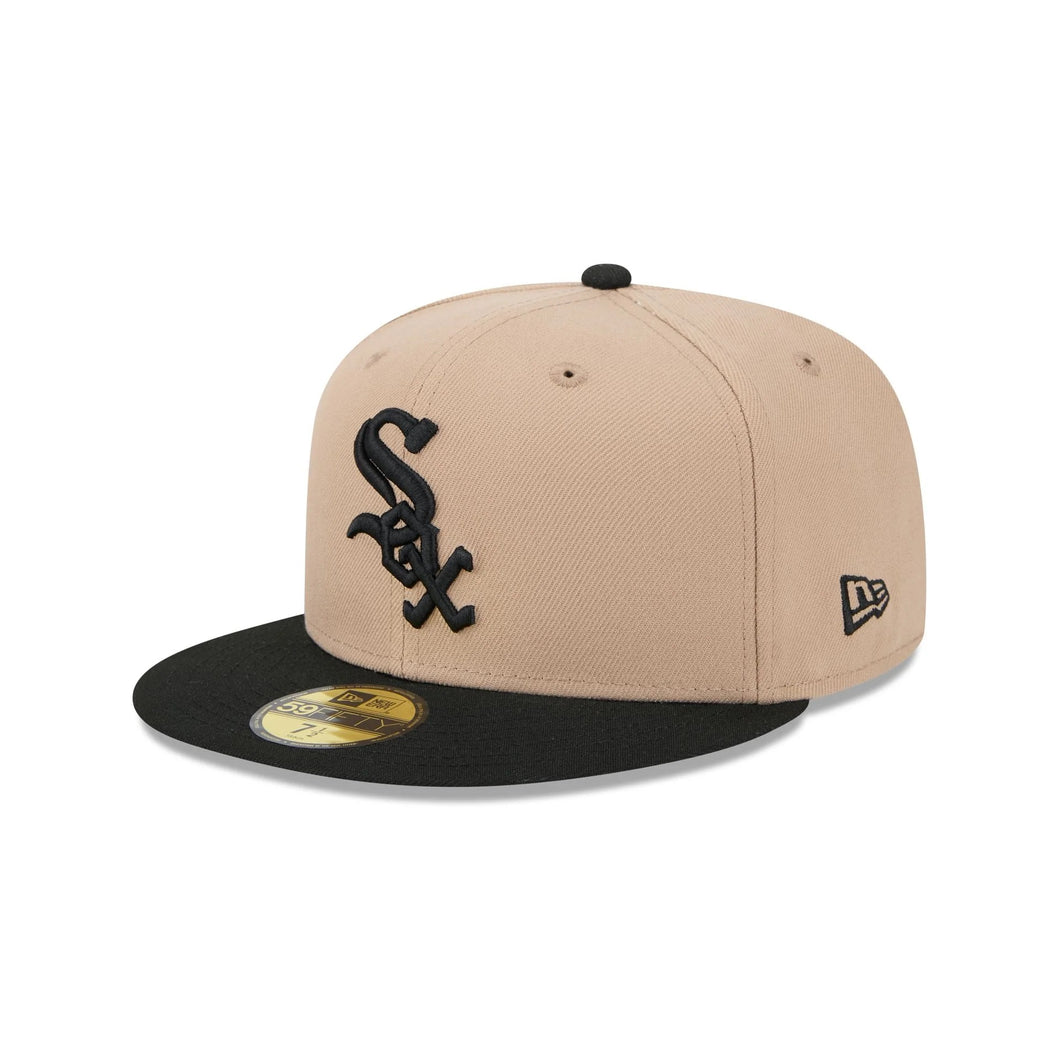 59Fifty Chicago White Sox 2T Camel/Black Fitted Hat - Gray UV