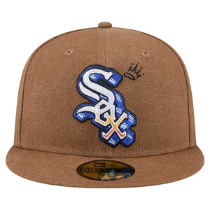 59Fifty Chicago White Sox New Era Logo Scribble Fitted Hat - Gray UV