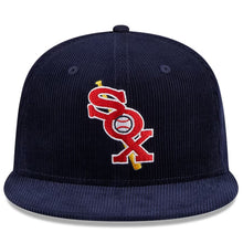 Load image into Gallery viewer, 59Fifty Chicago White Sox Throwback Corduroy 1933 All Star Game Navy - Gray UV
