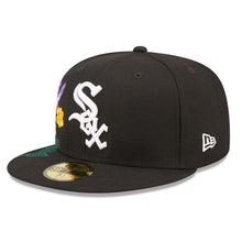 Load image into Gallery viewer, 59Fifty Chicago White Sox Blooming Black - Gray UV
