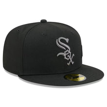 Load image into Gallery viewer, 59Fifty New Era Chicago White Sox Side Script Black - Grey UV
