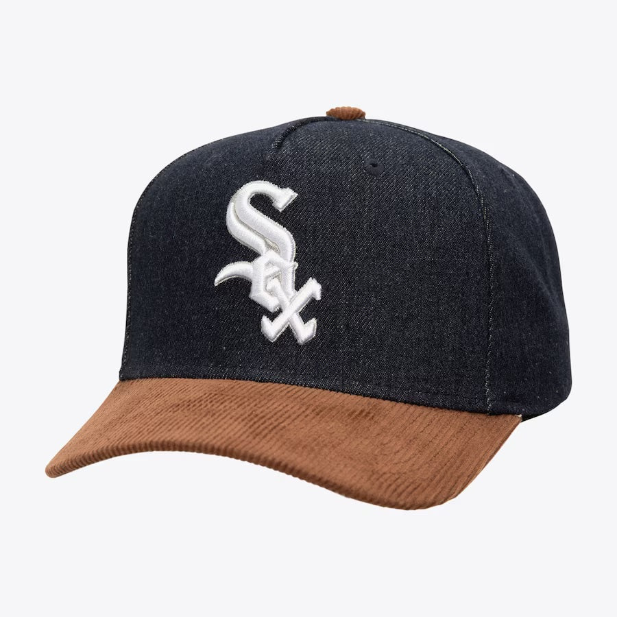 Mitchell & Ness Pro Pinch Fit Chicago White Sox D-Stressed Pro Snapback Hat - Gray UV