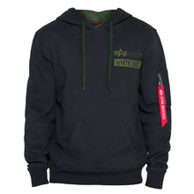 Load image into Gallery viewer, Men&#39;s New Era X Alpha Industries Chicago White Sox Primary Logo Black/Camo Hoodie

