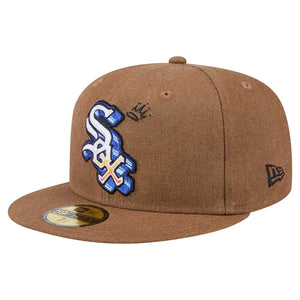 59Fifty Chicago White Sox New Era Logo Scribble Fitted Hat - Gray UV