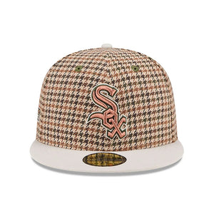 59Fifty Chicago White Sox Houndstooth 2005 World Series Fitted Hat - Gray UV