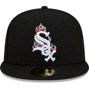 59Fifty Chicago White Sox New Era Black 2005 World Series Team Fire - Icy UV