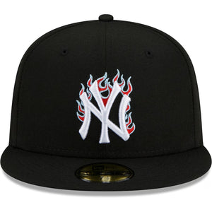 59Fifty New York Yankees New Era Black 1996 World Series Team Fire - Icy UV