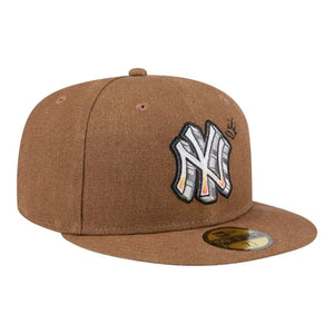 59Fifty New York Yankees New Era Logo Scribble Fitted Hat - Gray UV