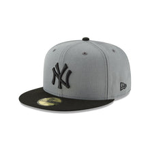 Load image into Gallery viewer, 59Fifty New York Yankees MLB Basic 2-Tone Gray/Black - Gray UV
