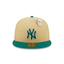 Load image into Gallery viewer, 59Fifty New York Yankees Elements 2-Tone Vegas Gold/Green - Gray UV
