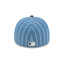 Load image into Gallery viewer, 59Fifty A-Frame New York Yankees Blue Parallel Pre Curved Fitted Hat - Gray UV
