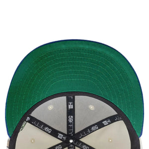 59Fifty New Era New York Yankees MLB City Element El Salvador White/Blue Fitted Hat - Green UV
