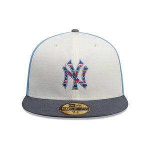 59Fifty New Era New York Yankees MLB City Element Guatemala White/Pastel Blue Fitted Hat - Multi UV