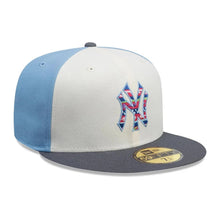 Load image into Gallery viewer, 59Fifty New Era New York Yankees MLB City Element Guatemala White/Pastel Blue Fitted Hat - Multi UV

