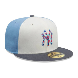 59Fifty New Era New York Yankees MLB City Element Guatemala White/Pastel Blue Fitted Hat - Multi UV