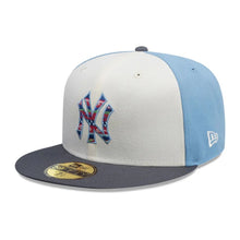 Load image into Gallery viewer, 59Fifty New Era New York Yankees MLB City Element Guatemala White/Pastel Blue Fitted Hat - Multi UV
