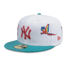 Load image into Gallery viewer, 59Fifty New Era New York Yankees MLB City Element Honduras White/Green Fitted Hat - Feather UV
