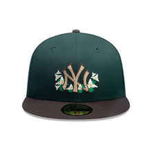 Load image into Gallery viewer, 59Fifty New Era New York Yankees MLB City Element Guatemala Green/Brown Fitted Hat - Tan UV
