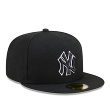 Load image into Gallery viewer, 59Fifty New Era New York Yankees MLB Basic Black/White Outline - Grey UV
