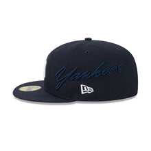 Load image into Gallery viewer, 59Fifty New Era New York Yankees Side Script OTC Navy - Grey UV
