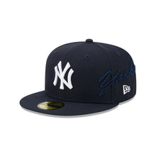 Load image into Gallery viewer, 59Fifty New Era New York Yankees Side Script OTC Navy - Grey UV
