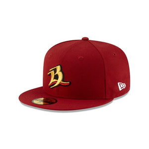 59Fifty LMB Bravos de Leon Alternate Game Cap Classic Dark Red - Black UV
