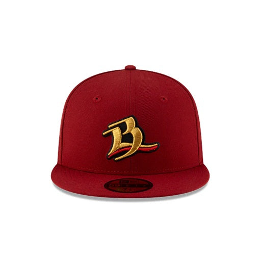 59Fifty LMB Bravos de Leon Alternate Game Cap Classic Dark Red - Black UV