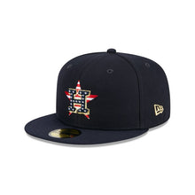 Load image into Gallery viewer, 59Fifty Houston Astros 4th of July Onfield x New Era Navy - Black UV
