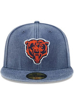 Load image into Gallery viewer, 59Fifty New Era Navy Blue Washed Chicago Bears "Bear Face" Fitted- Grey UV
