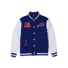 Load image into Gallery viewer, New Era Buffalo Bills Varsity Button Down Jacket
