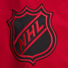 Load image into Gallery viewer, Mitchell &amp; Ness Men&#39;s Chicago Blackhawks Prime Time Full Snap Satin Jacket - Black/Red
