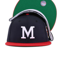 Load image into Gallery viewer, [Retro World Series] 59Fifty On-Field Milwaukee Braves 1957 WS Navy/Red - Green UV
