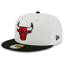 Load image into Gallery viewer, 59Fifty Chicago Bulls Retro 2-tone White/Black - Gray  UV
