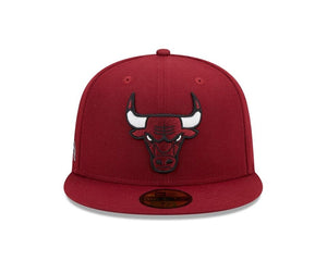 59Fifty Chicago Bulls 2022 City Edition Alternate Dark Red - Grey UV
