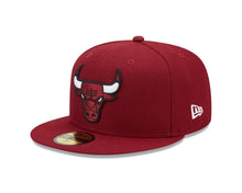Load image into Gallery viewer, 59Fifty Chicago Bulls 2022 City Edition Alternate Dark Red - Grey UV
