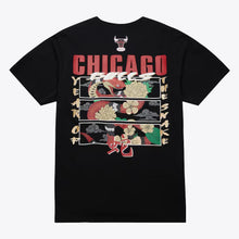 Load image into Gallery viewer, Men&#39;s Mitchell &amp; Ness Chicago Bulls Asian Heritage Short Sleeve T-Shirt - Black
