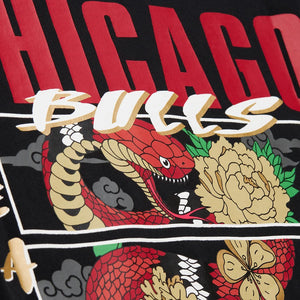 Men's Mitchell & Ness Chicago Bulls Asian Heritage Short Sleeve T-Shirt - Black