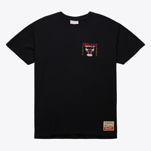 Men's Mitchell & Ness Chicago Bulls Asian Heritage Short Sleeve T-Shirt - Black