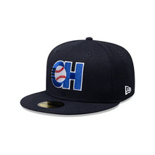 Load image into Gallery viewer, 59Fifty LMB Charros de Jalisco Game Cap AWAY &quot;CH&quot; Navy - Black UV
