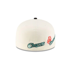 59Fifty LMB x NEWERAMX Charros de Jalisco 2T Roses Chrome/Black - Mint UV