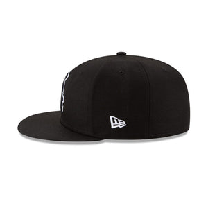 59Fifty Chicago White Sox MLB Basic Black on Black w/Outline - Grey UV
