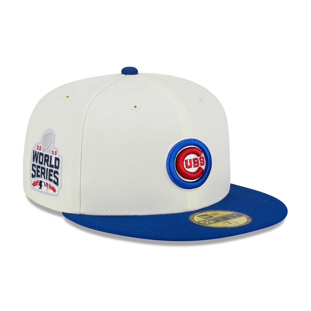 59Fifty Chicago Cubs Retro 2016 World Series 2-tone White/Royal - Gray  UV