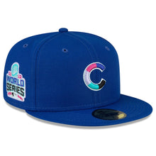 Load image into Gallery viewer, 59Fifty Chicago Cubs Polar Lights 2016 World Series Royal - Purple UV
